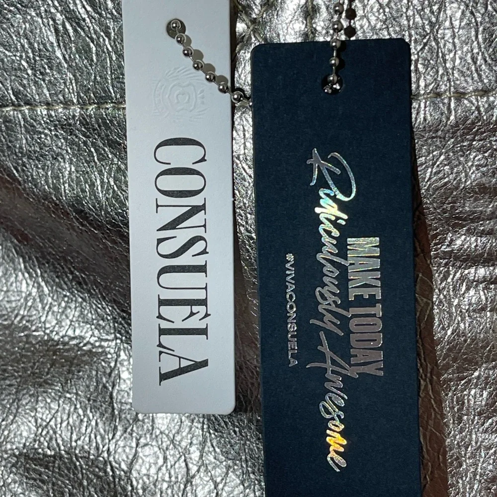 Consuela Silver Tote Bag NWT - Picture 4 of 7